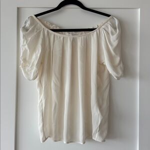 Joie Elegant Cream Silk Blouse